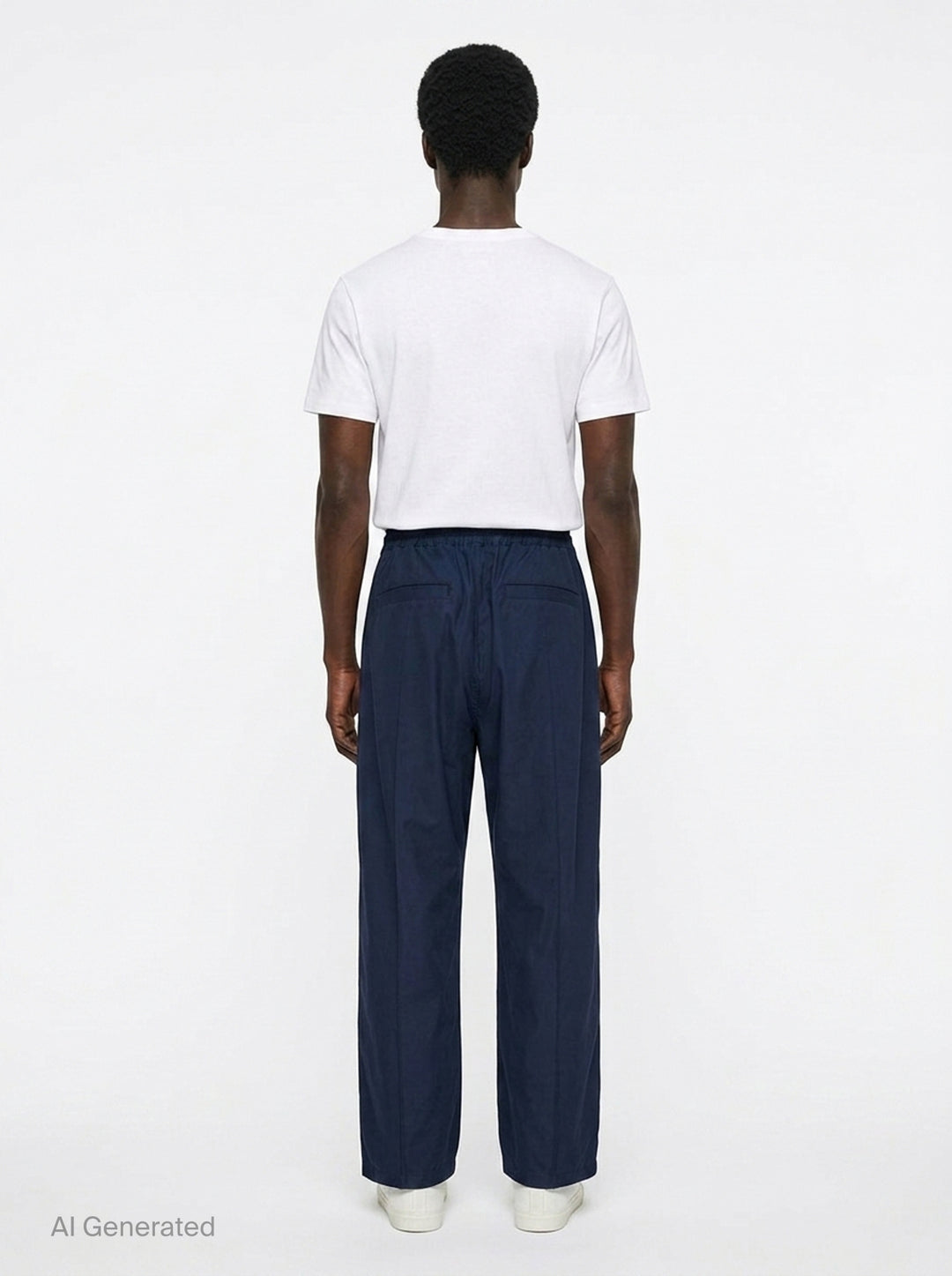 Cotton Twill Wide Leg Pants | Comme des Garçons Homme | Club21 - back