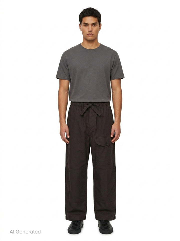 Cotton Weather Cloth Pants | Comme des Garçons Homme | Club21 - front
