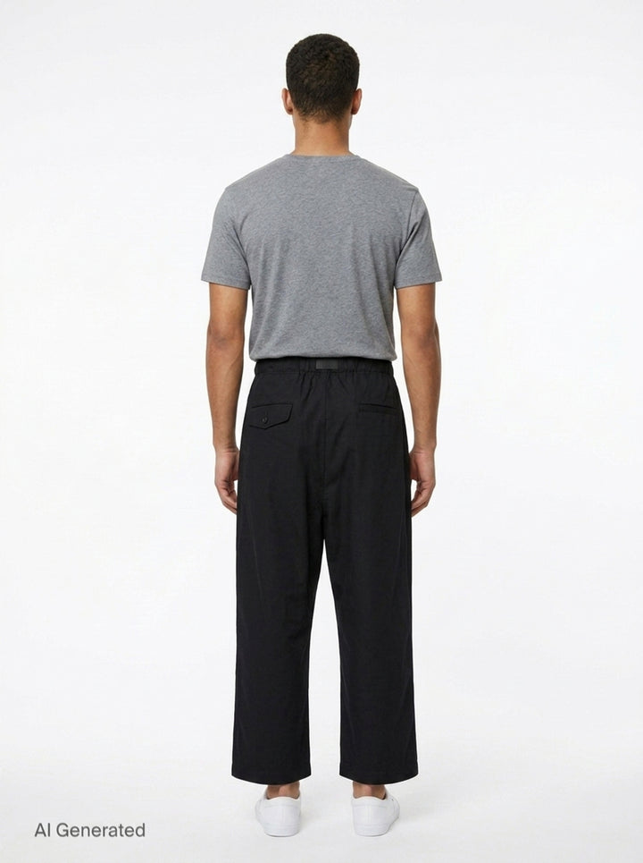 Cotton Weather Cloth Wide Pants | Comme des Garçons Homme | Club21 - back