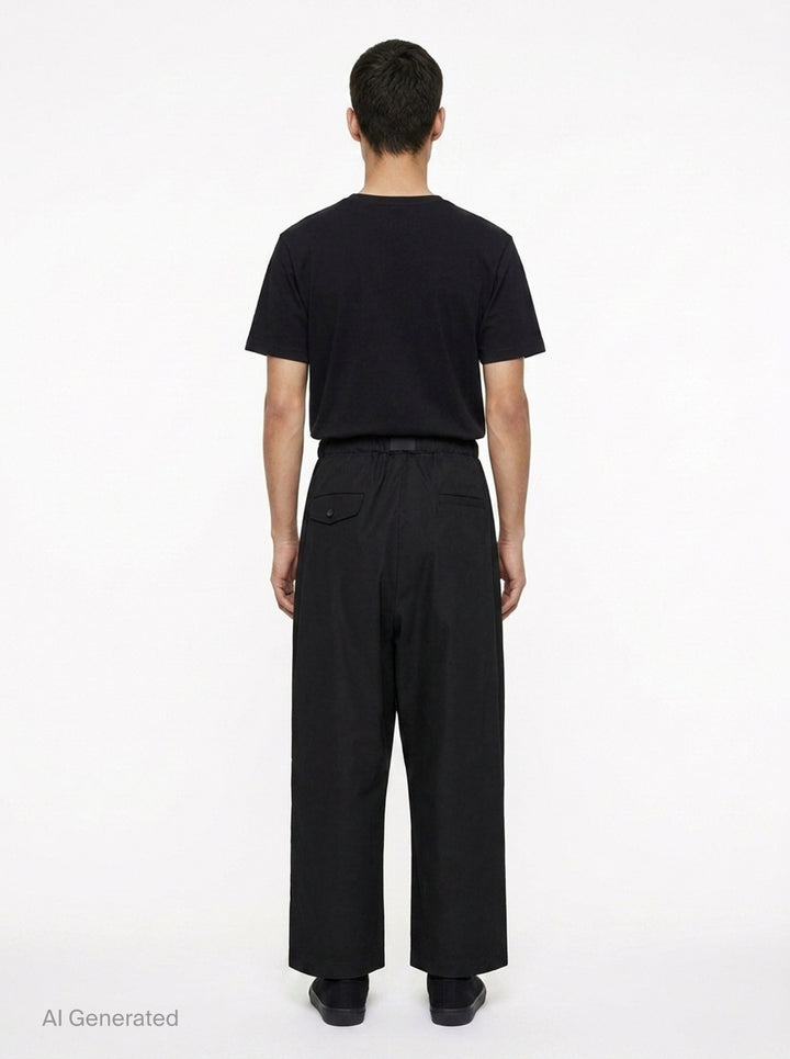 Cotton Weather Cloth Wide Pants | Comme des Garçons Homme | Club21 - back