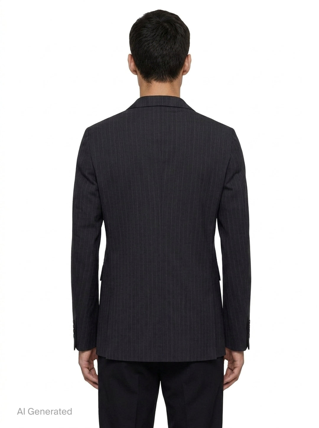Dobby Stripe Wool Jacket | Comme des Garçons Homme Deux | Club21 - back