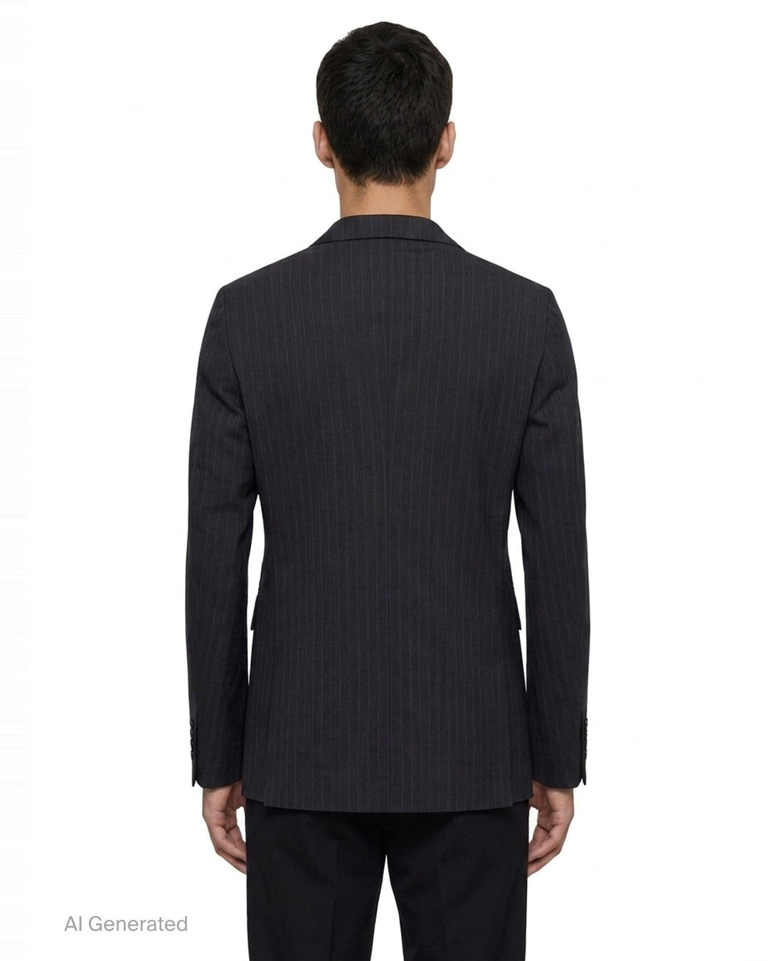 Dobby Stripe Wool Jacket | Comme des Garçons Homme Deux | Club21 - back