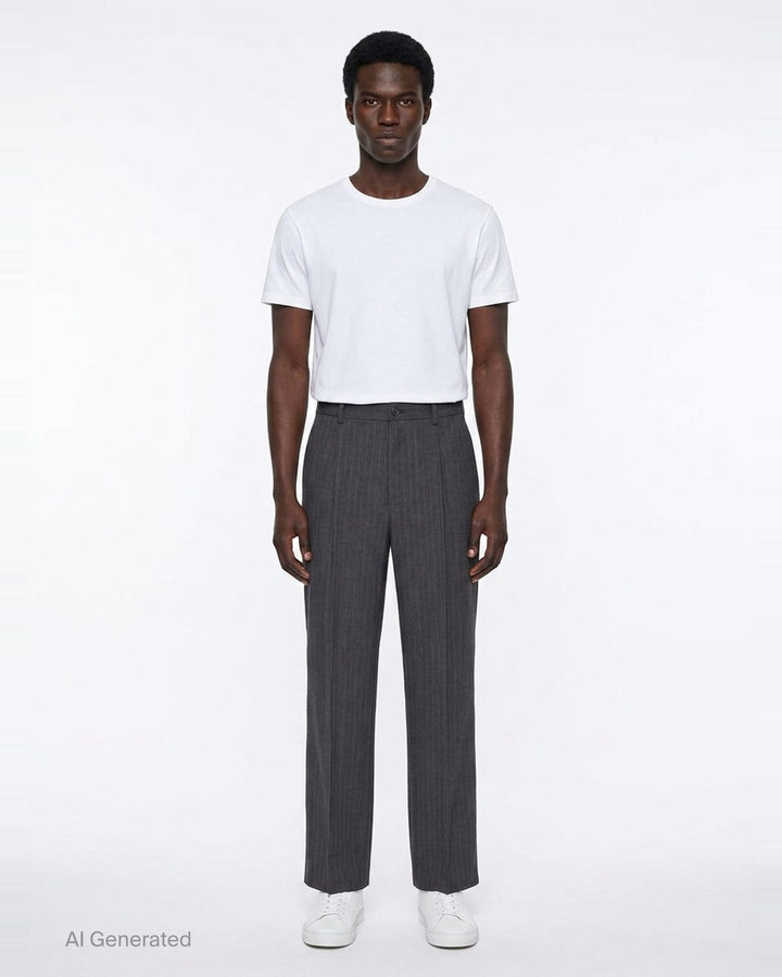 Wool Dobby Stripe Pants | Comme des Garçons Homme Deux | Club21 - front
