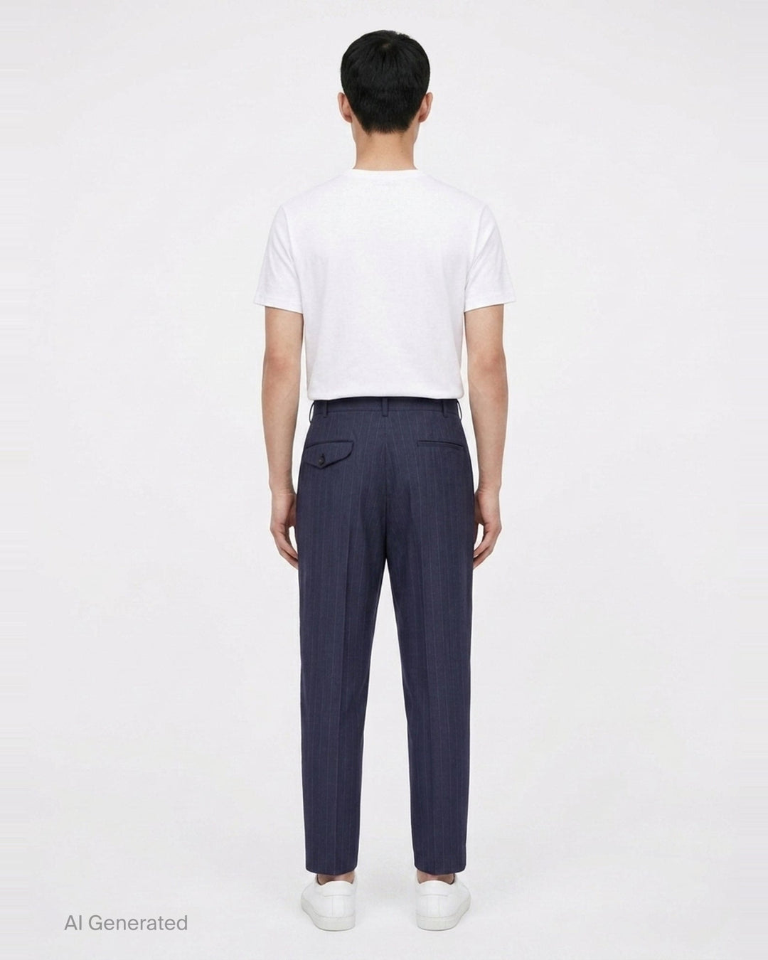 Wool Pinstripe Pleated Pants | Comme des Garçons Homme Deux | Club21 - back