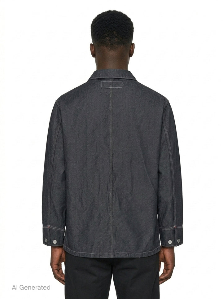 Garment Dyed Denim Blouson | Comme des Garçons Homme | Club21 - back