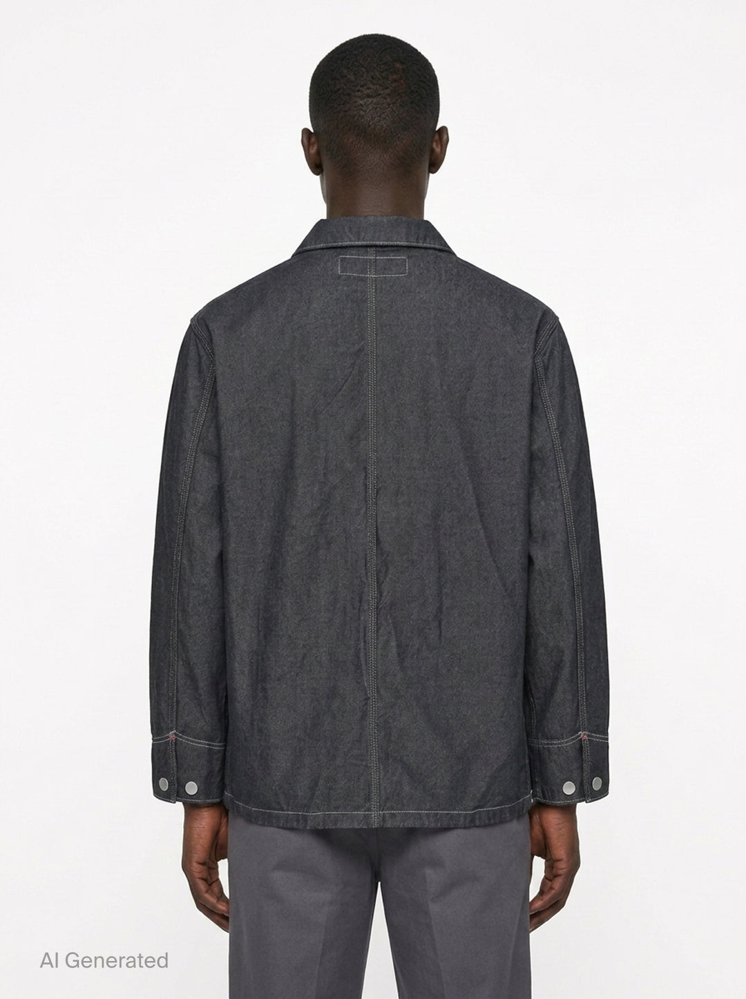Garment Dyed Denim Blouson | Comme des Garçons Homme | Club21 - back
