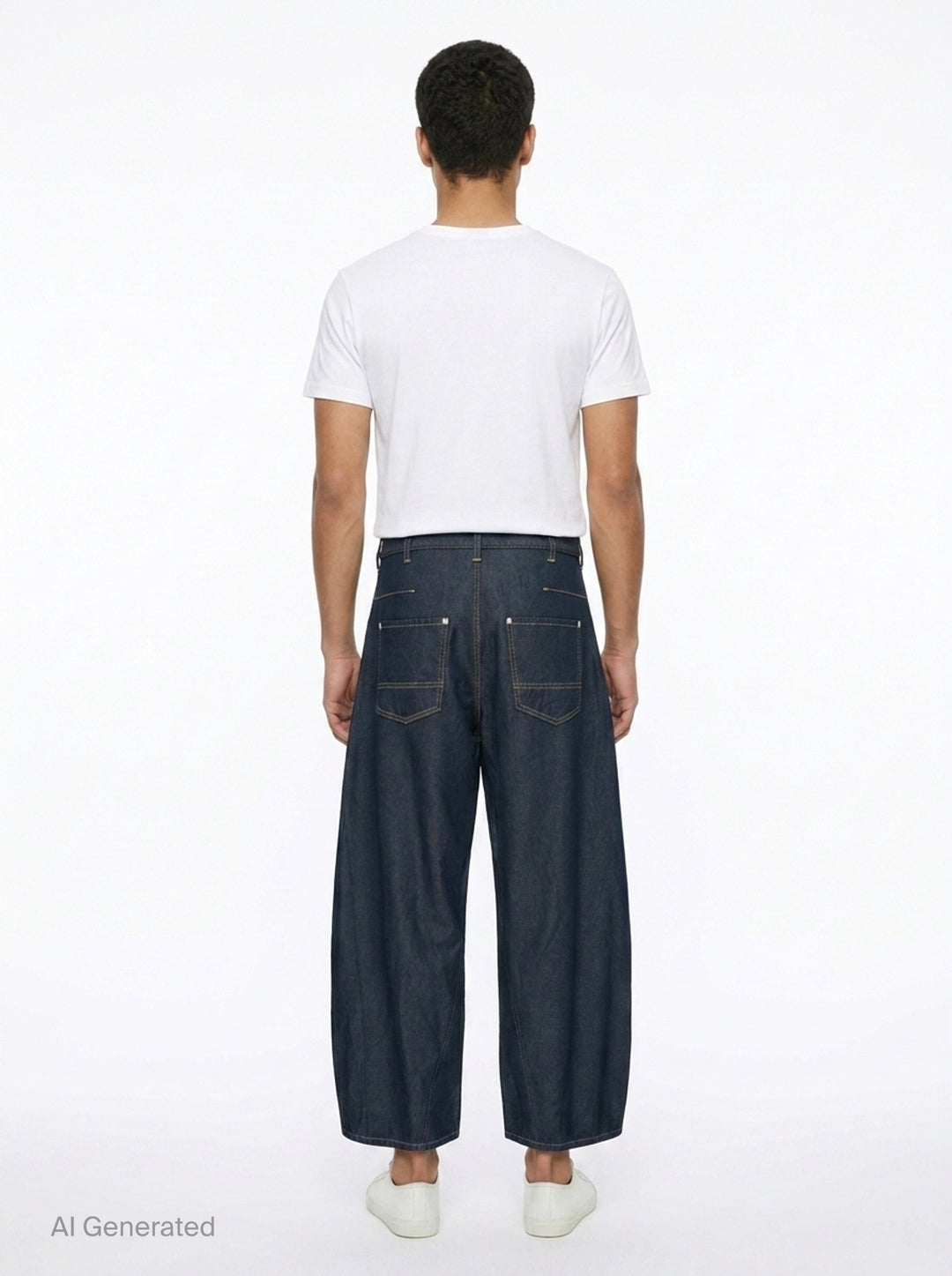 Garment Dyed Wide Leg Jeans | Comme des Garçons Homme | Club21 - back