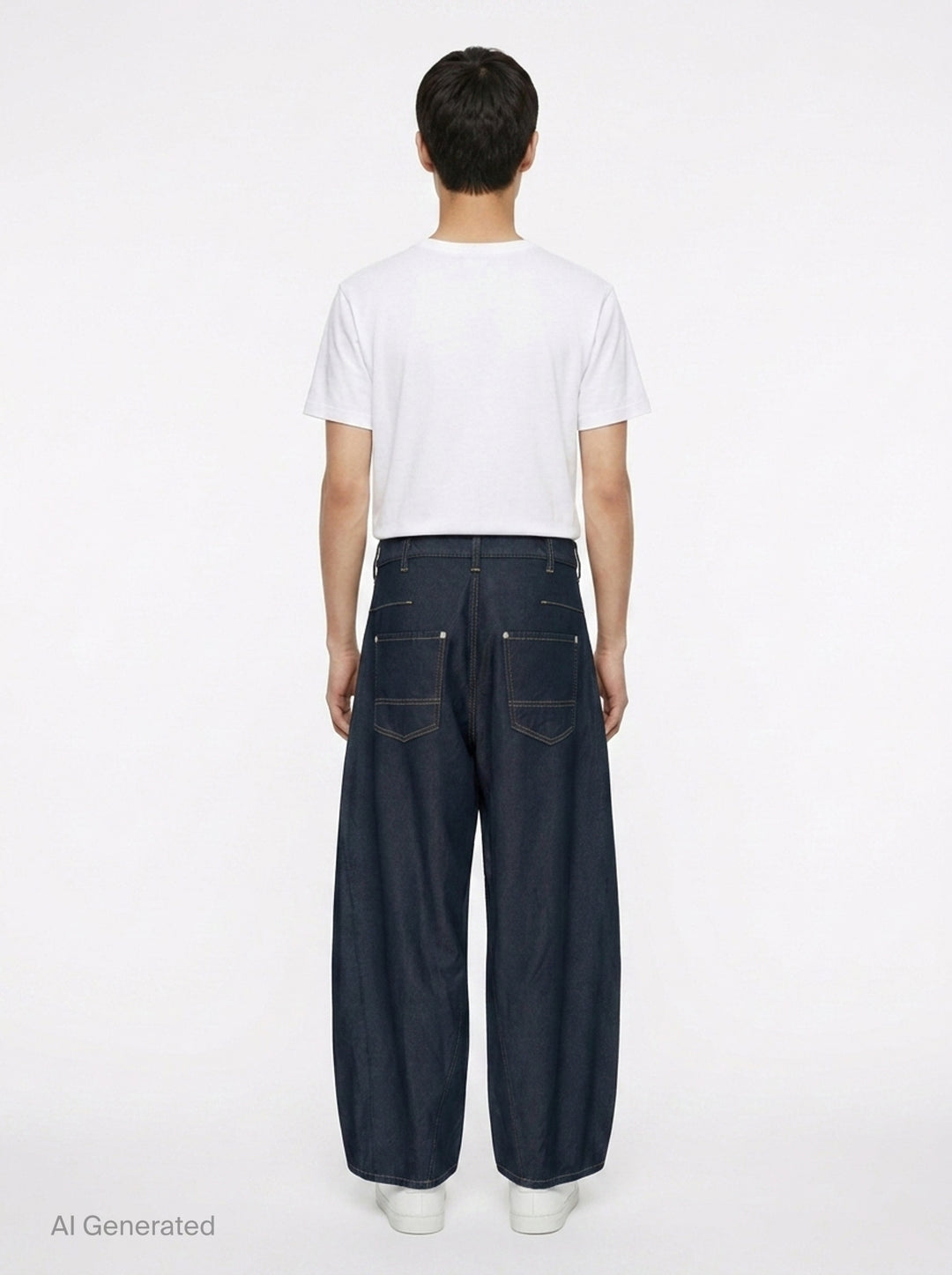 Garment Dyed Wide Leg Jeans | Comme des Garçons Homme | Club21 - back