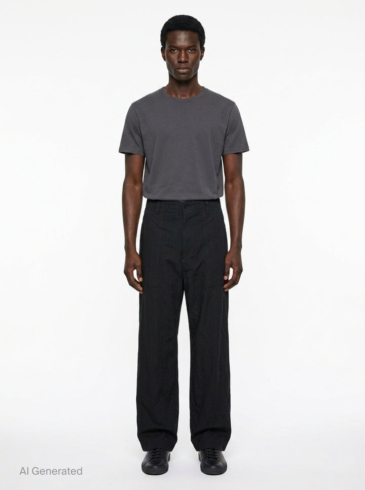 Herringbone Stripe Wide Pants | Comme des Garçons Homme | Club21 - front
