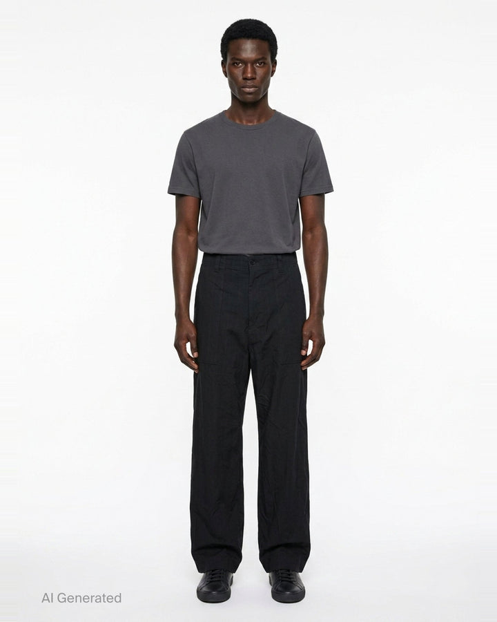 Herringbone Stripe Wide Pants | Comme des Garçons Homme | Club21 - front
