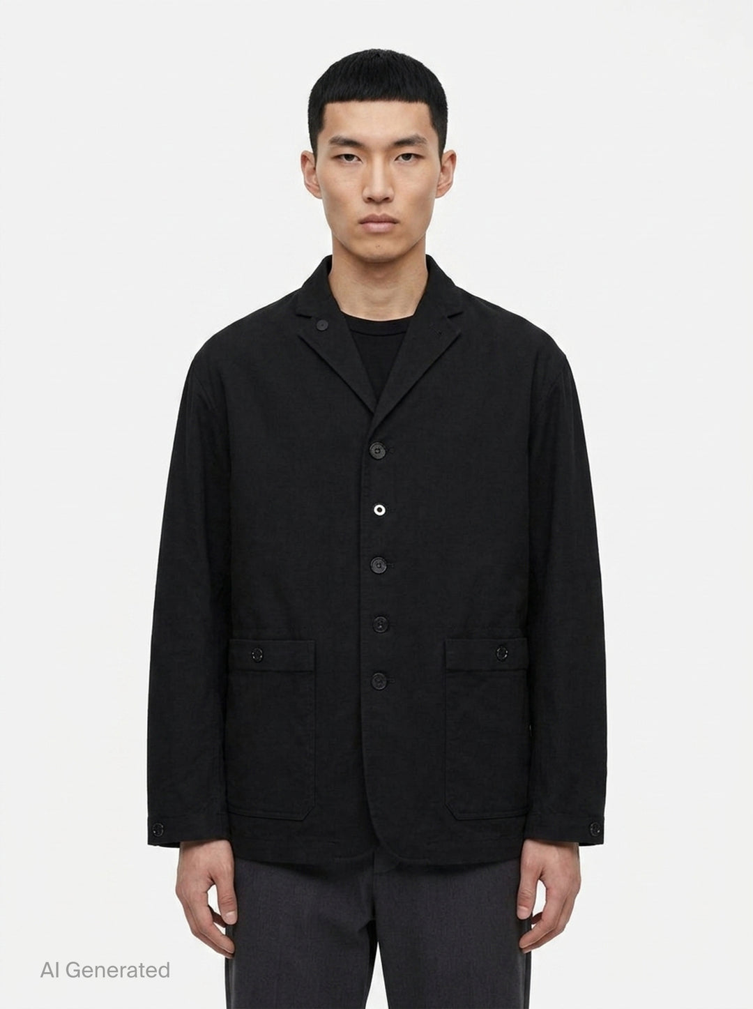 Nylon Twill Cotton Ripstop Jacket | Comme des Garçons Homme | Club21 - front