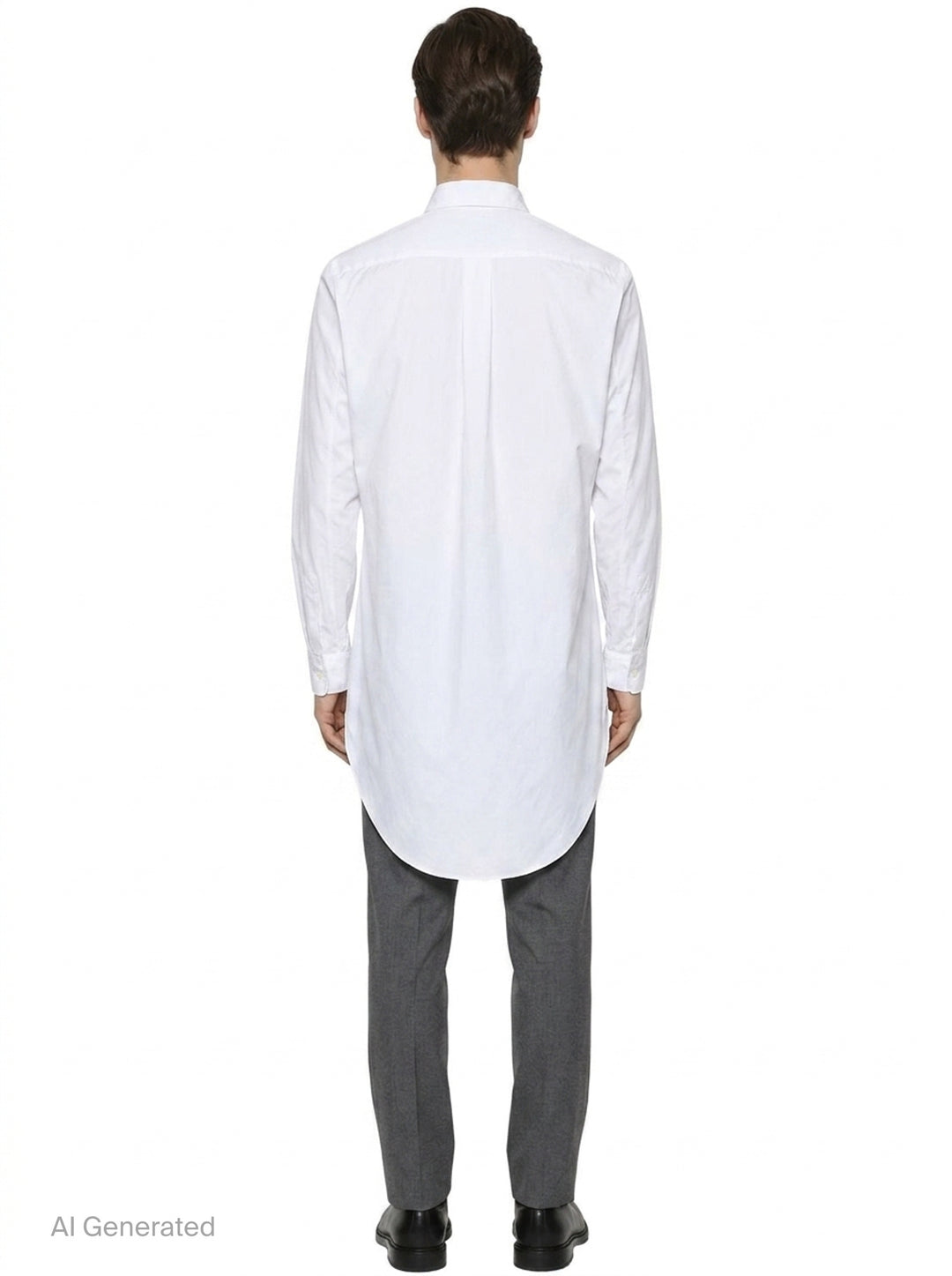 Cotton Broad Long Sleeve Shirt | Comme des Garçons Homme Plus | Club21 - back