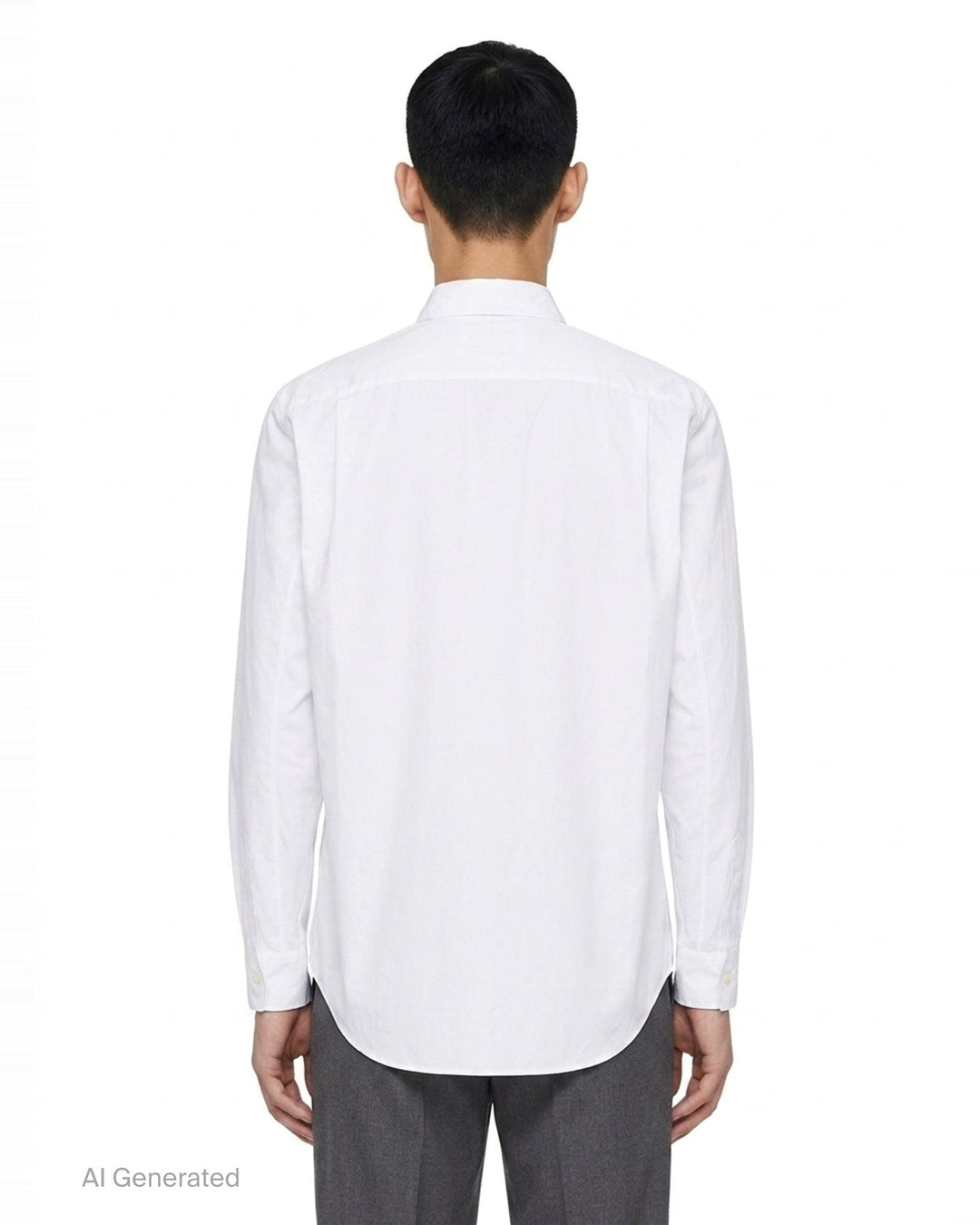 Cotton Broad Long Sleeve Shirt | Comme des Garçons Homme Plus | Club21 - back