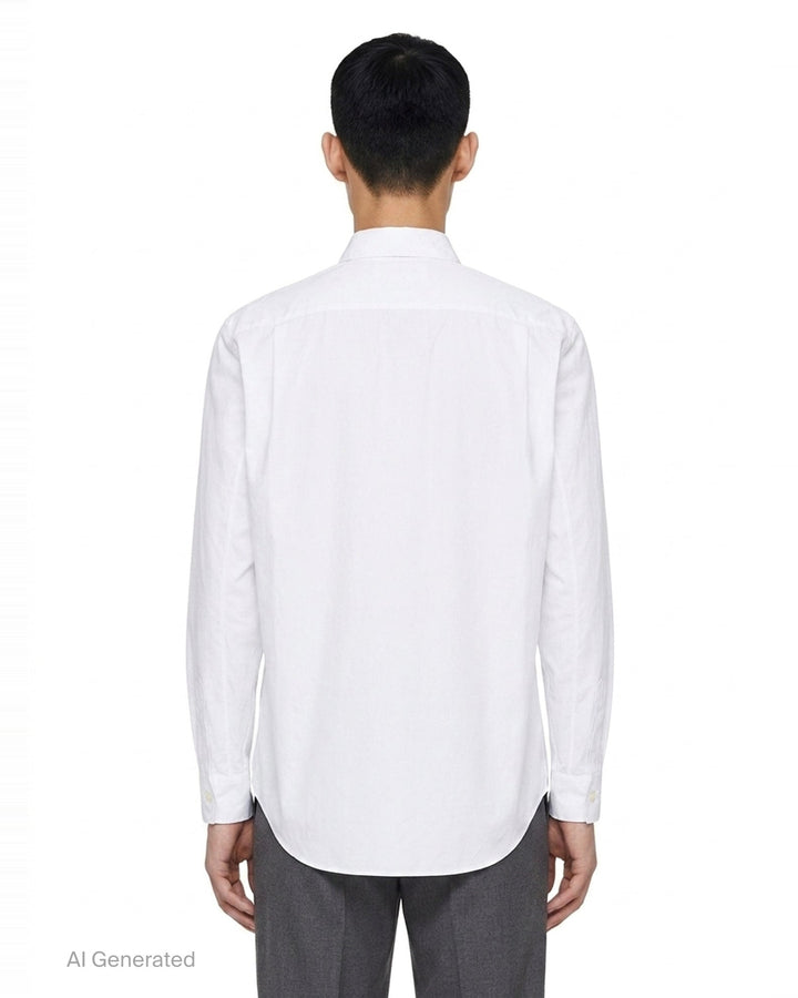 Cotton Broad Long Sleeve Shirt | Comme des Garçons Homme Plus | Club21 - back