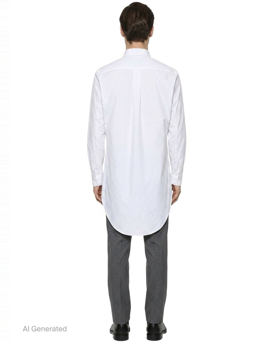 Cotton Broad Long Sleeve Shirt | Comme des Garçons Homme Plus | Club21 - back