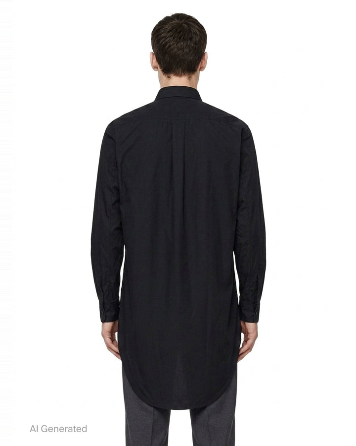 Cotton Broad Long Sleeve Shirt | Comme des Garçons Homme Plus | Club21 - back