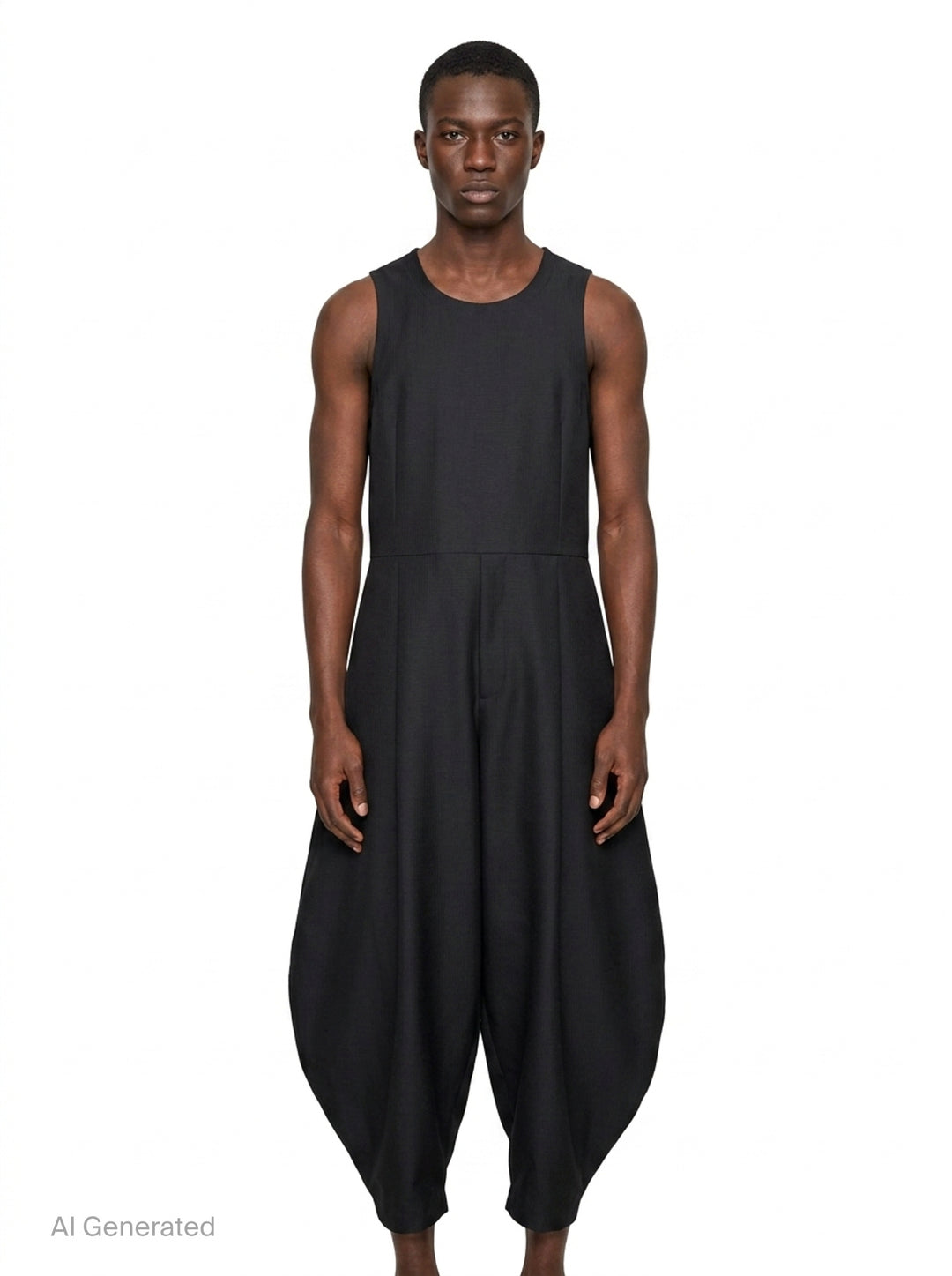 Dobby Cloth Harem Jumpsuit | Comme des Garçons Homme Plus | Club21 - front