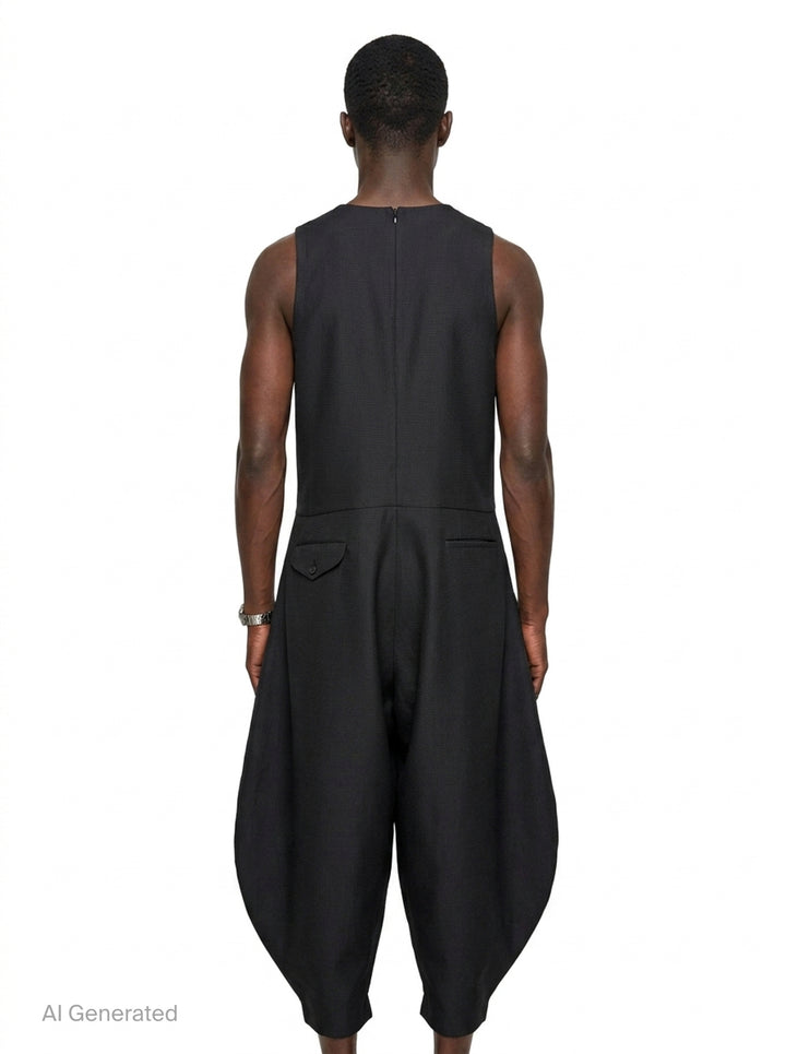 Dobby Cloth Harem Jumpsuit | Comme des Garçons Homme Plus | Club21 - back