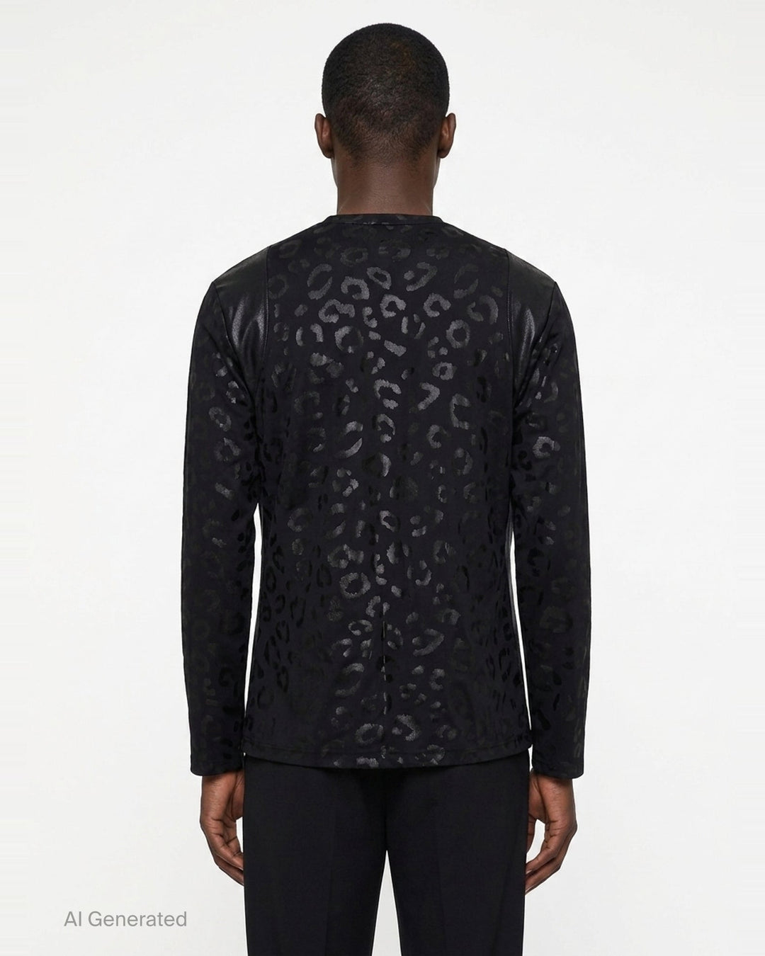 Leopard Print Long Sleeve Tee | Comme des Garçons Homme Plus | Club21 - back