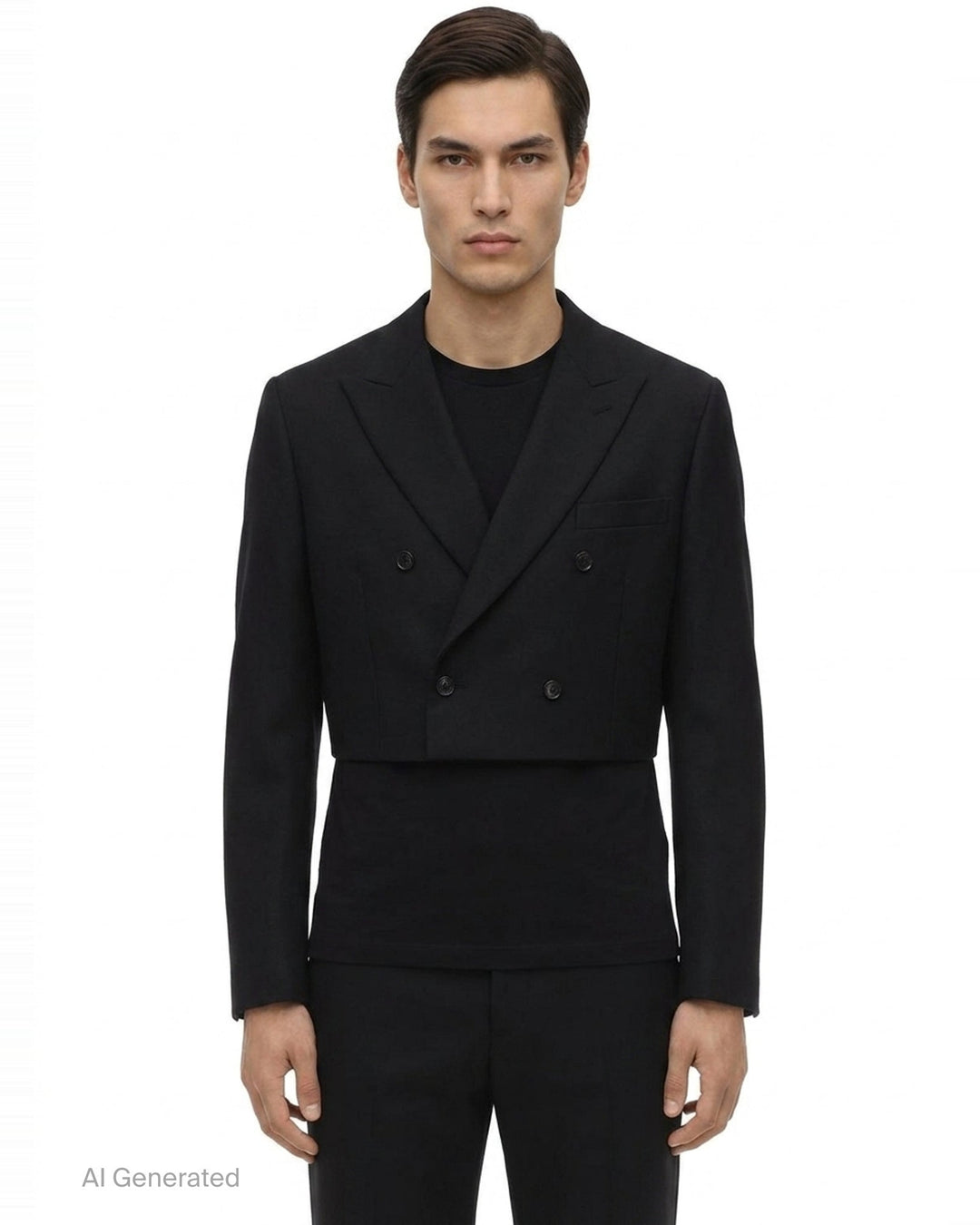Patchwork Wool Blazer | Comme des Garçons Homme Deux | Club21 - front