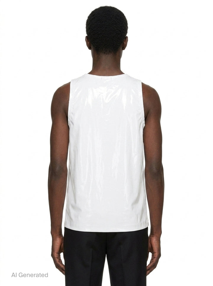 Polyurethane Enamel Tank Top | Comme des Garçons Homme Plus | Club21 - back