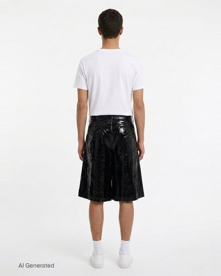 Velvet Pleated Shorts | Comme des Garçons Homme Plus | Club21 - back