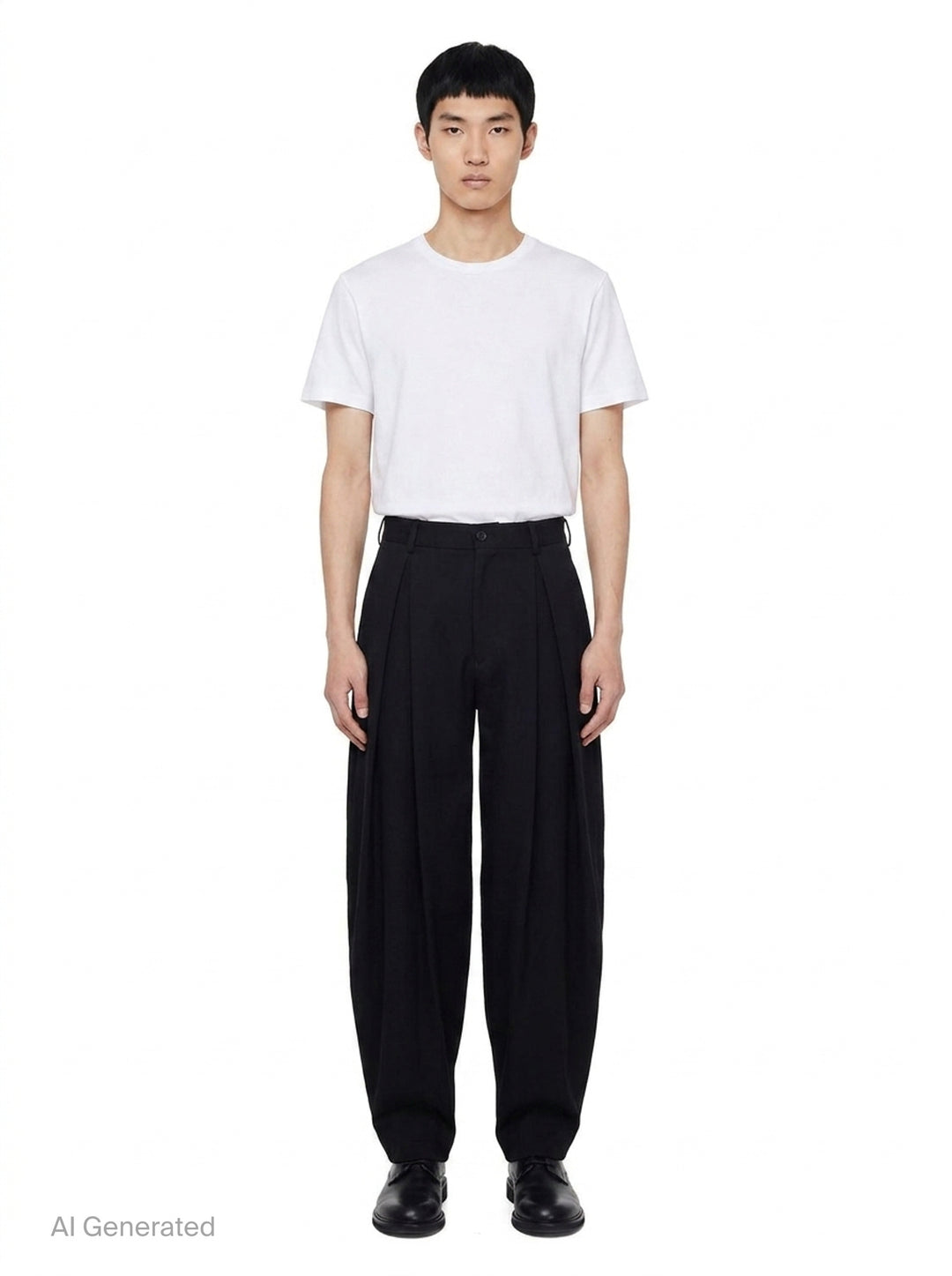 Wool Double Weave Gabardine Pants | Comme des Garçons Homme Plus | Club21 - front