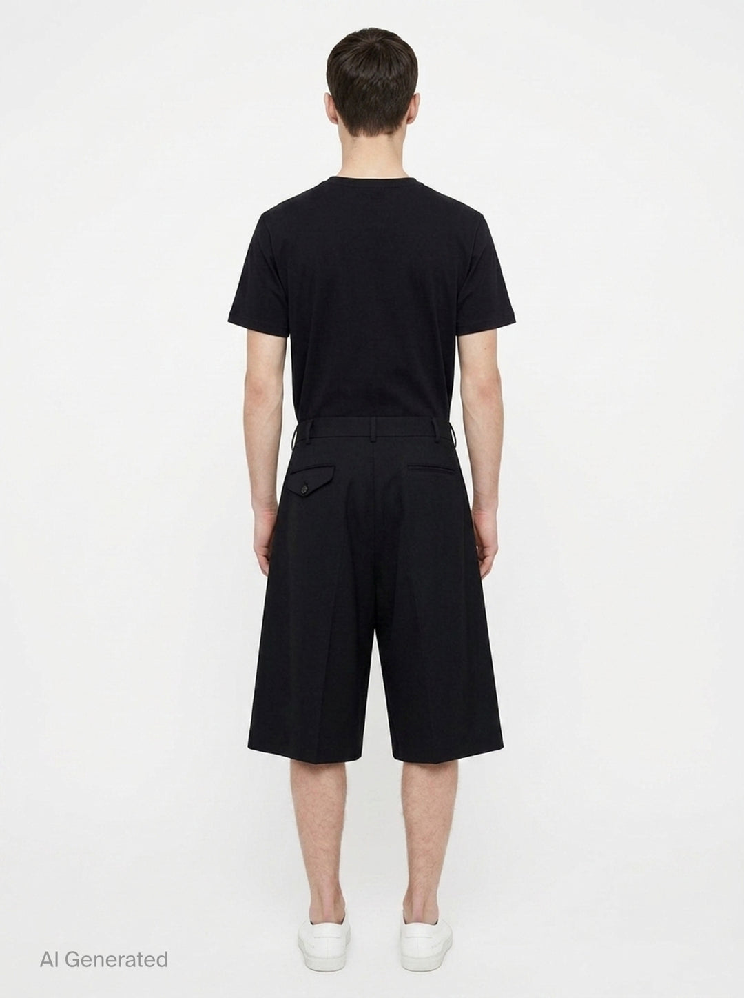 Wool Gabardine Medium Shorts | Comme des Garçons Homme Plus | Club21 - back