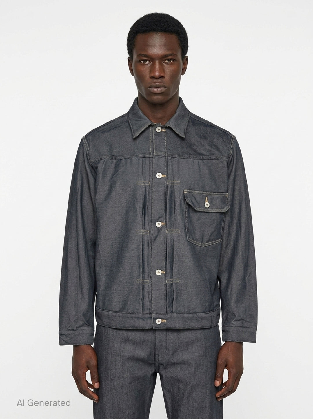 Polyester Serge Garment Dyed Blouson | Comme des Garçons Homme | Club21 - front