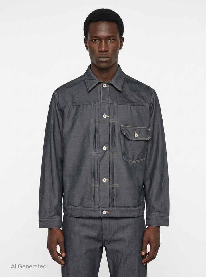 Polyester Serge Garment Dyed Blouson | Comme des Garçons Homme | Club21 - front