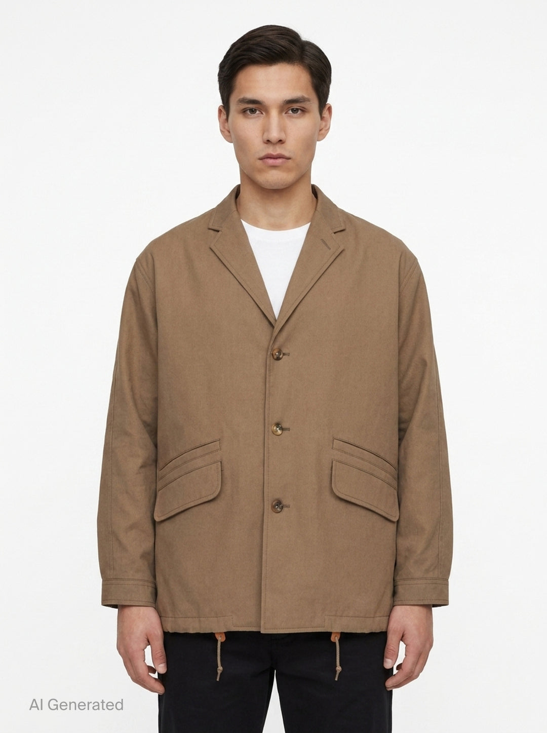 Polyester Twill Jacket | Comme des Garçons Homme | Club21 - front