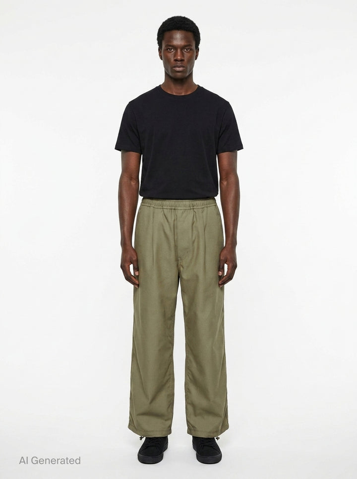 Polyester Twill Pants | Comme des Garçons Homme | Club21 - front