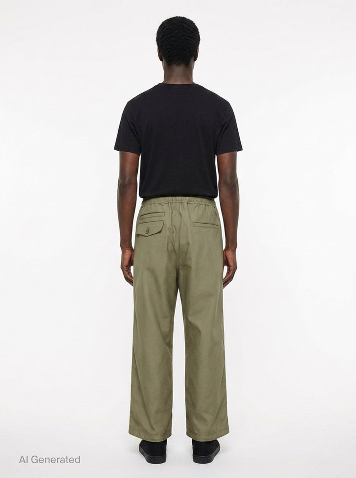 Polyester Twill Pants | Comme des Garçons Homme | Club21 - back