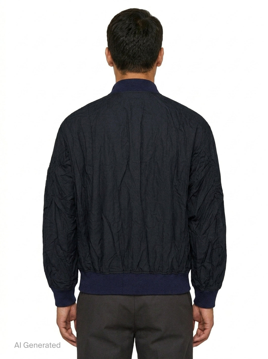 Polyester Wool Twill Blouson | Comme des Garçons Homme | Club21 - back