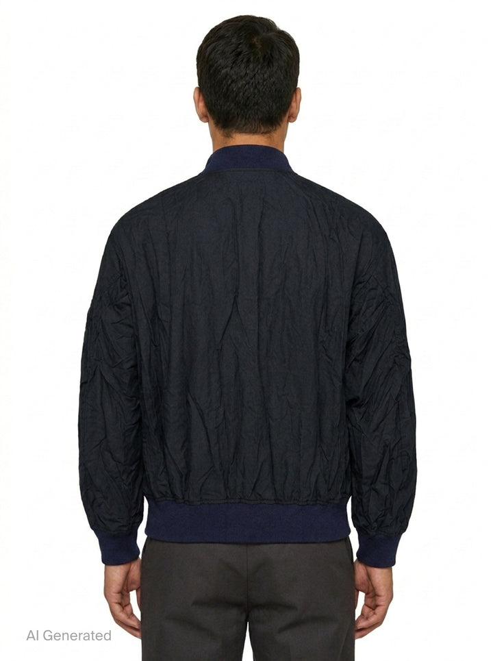 Polyester Wool Twill Blouson | Comme des Garçons Homme | Club21 - back