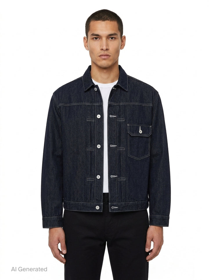 Reactive Denim Blouson | Comme des Garçons Homme | Club21 - front