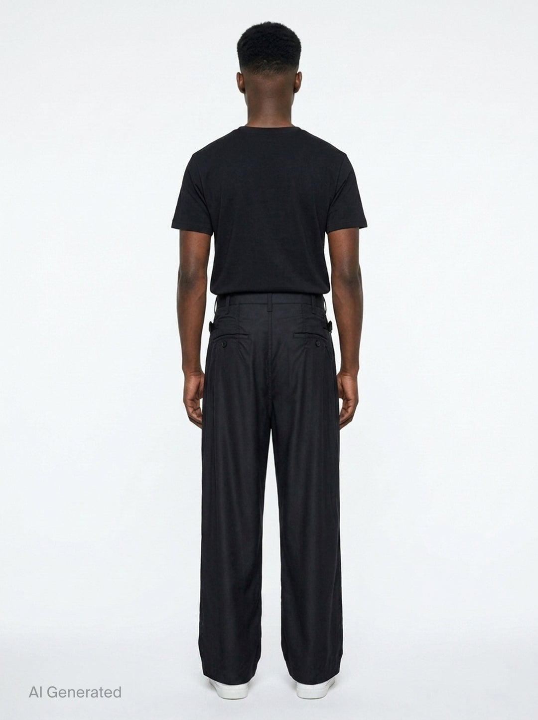 Wool Gabardine Wide Pants | Comme des Garçons Homme | Club21 - back