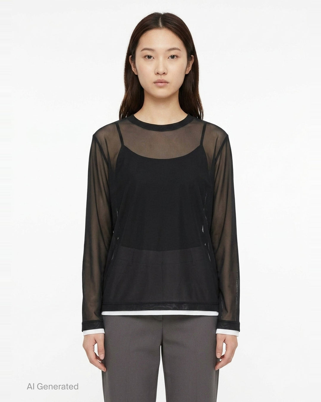 Layered Long Sleeve Tee | Comme des Garçons | Club21 - front