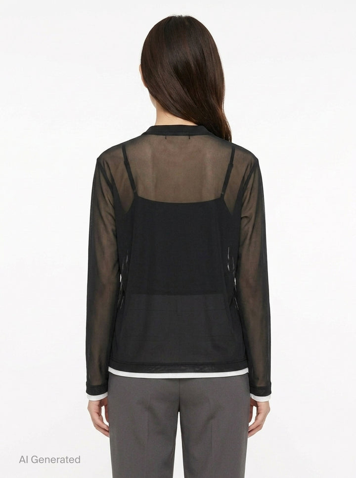 Layered Long Sleeve Tee | Comme des Garçons | Club21 - back