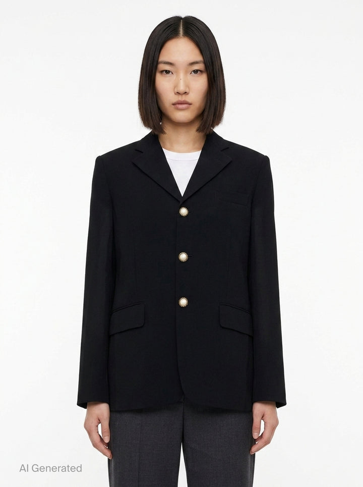 Notch Lapel Tailored Blazer | Comme des Garçons | Club21 - front