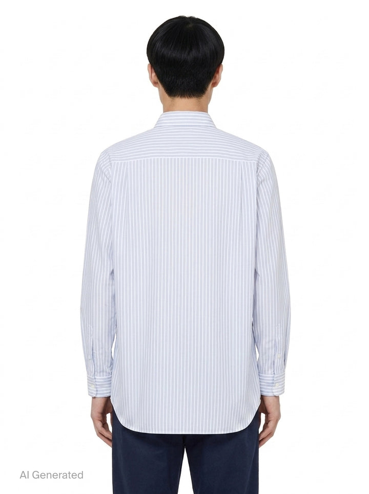 Black Emblem Long Sleeve Shirt | Comme des Garçons PLAY | Club21 - back