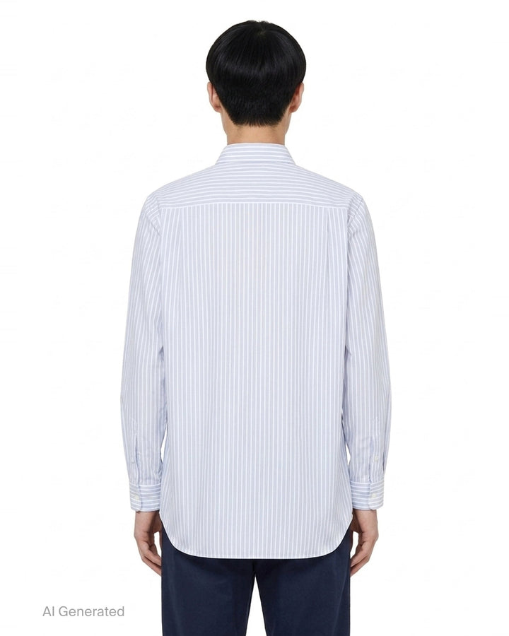 Black Emblem Long Sleeve Shirt | Comme des Garçons PLAY | Club21 - back
