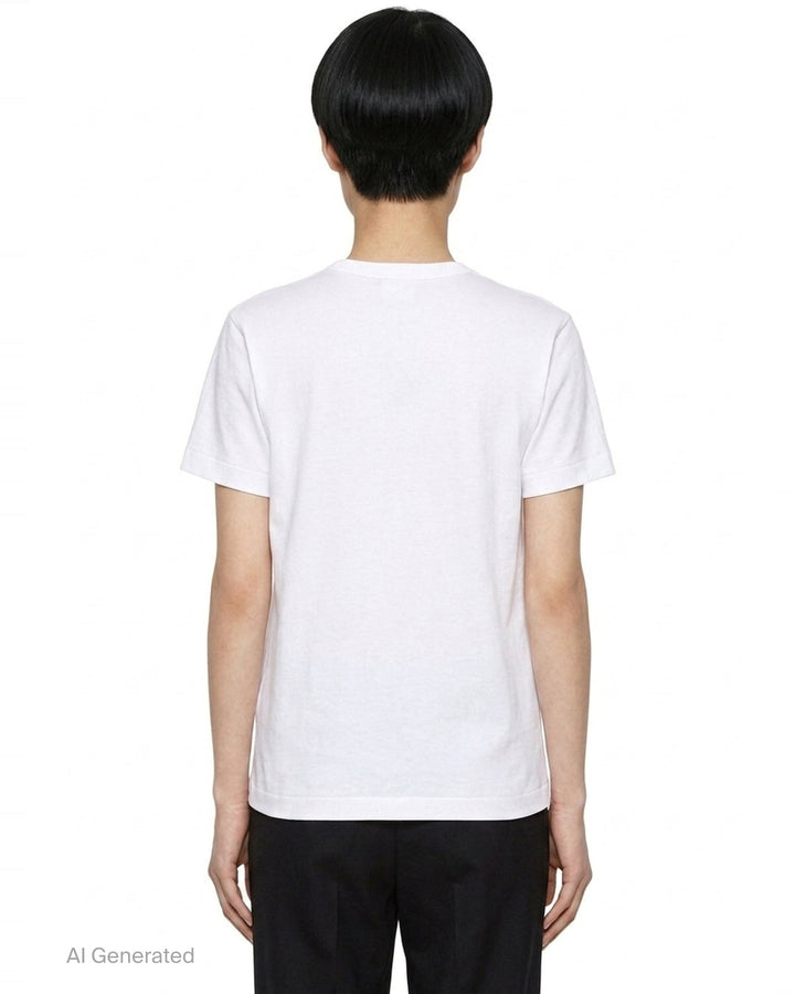 Black Heart Multi Emblem Tee | Comme des Garçons PLAY | Club21 - back