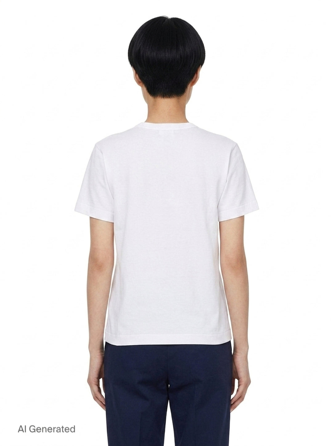 Camo Double Heart Short Sleeve Tee | Comme des Garçons PLAY | Club21 - back