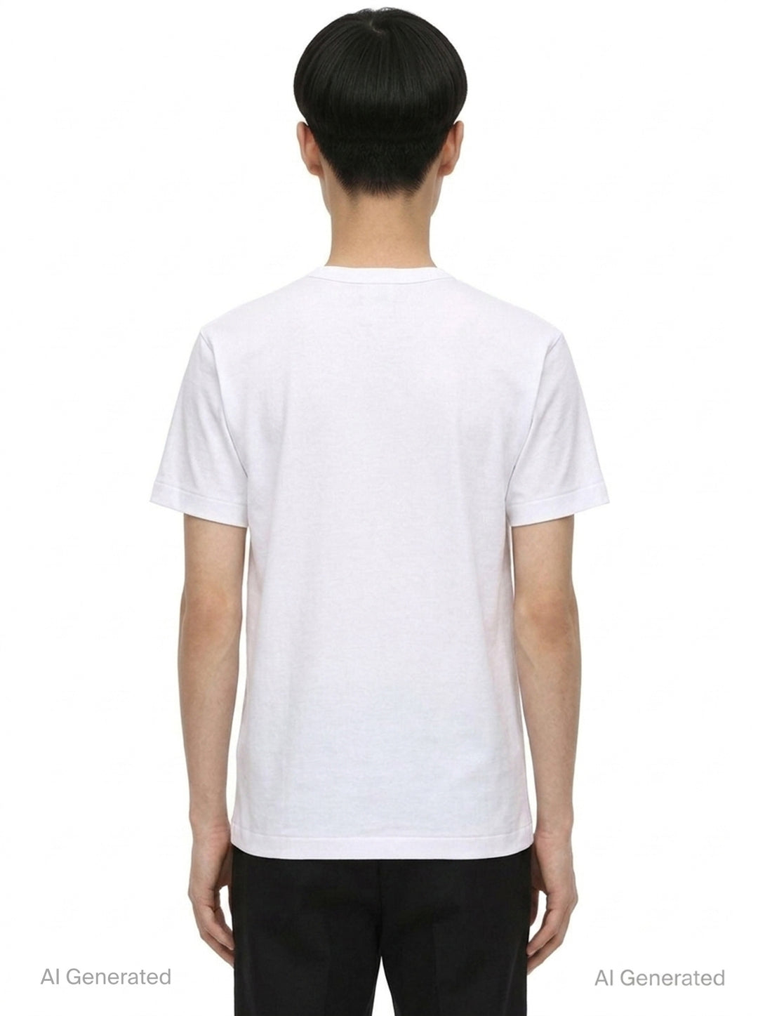 Multi Heart Graphic Tee | Comme des Garçons PLAY | Club21 - back