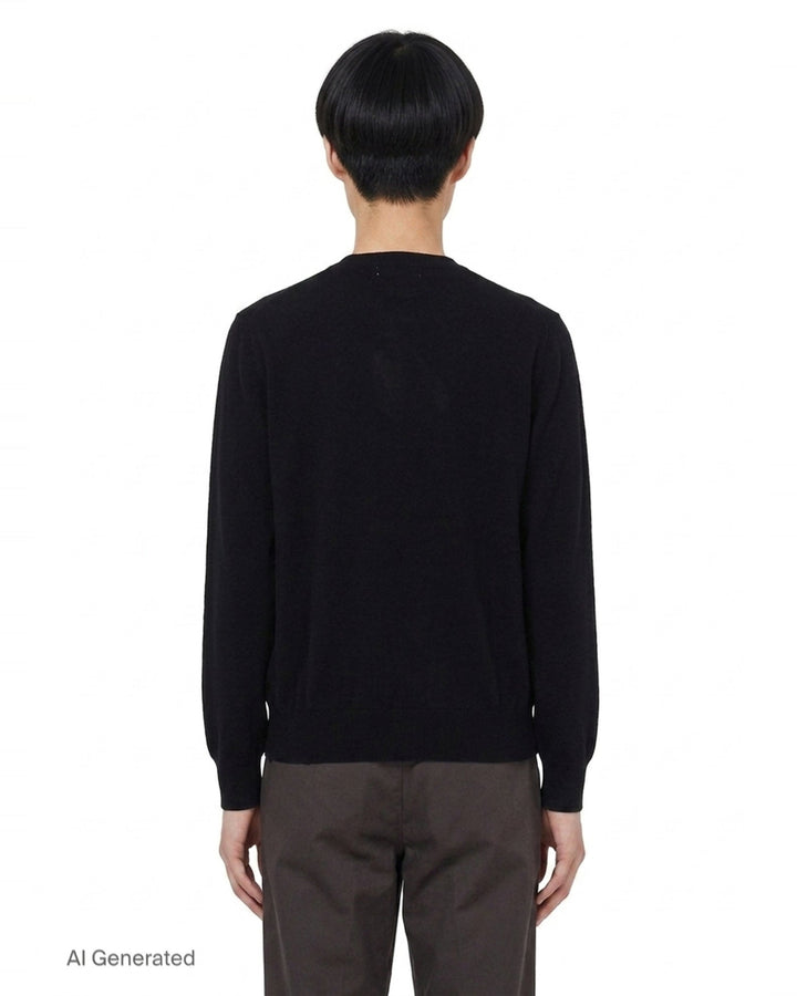 Pink Emblem Round Neck Cardigan | Comme des Garçons PLAY | Club21 - back