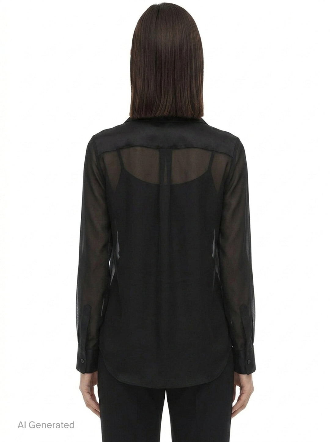 Sheer Peter Pan Collar Blouse | Comme des Garçons | Club21 - back