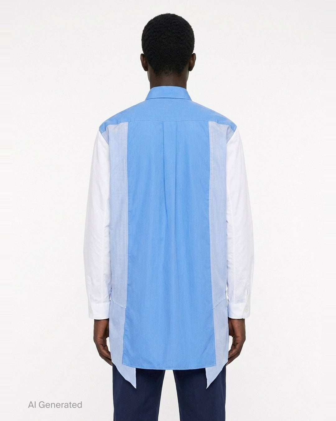Colour Block Panelled Long Sleeve Shirt | Comme des Garçons SHIRT | Club21 - back