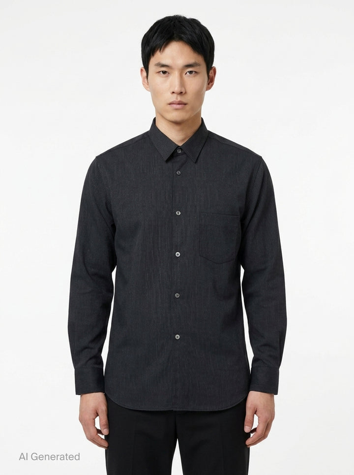 Long Sleeve Patch Pocket Shirt | Comme des Garçons SHIRT | Club21 - front