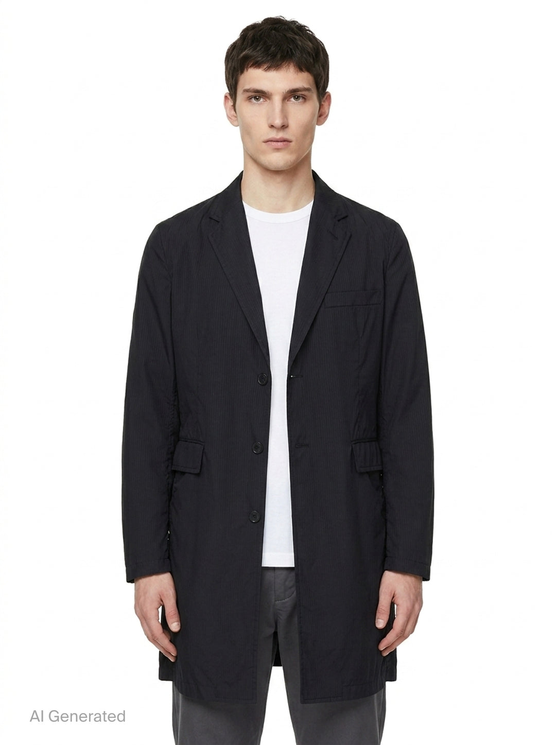 Longline Tailored Blazer Coat | Comme des Garçons SHIRT | Club21 - front